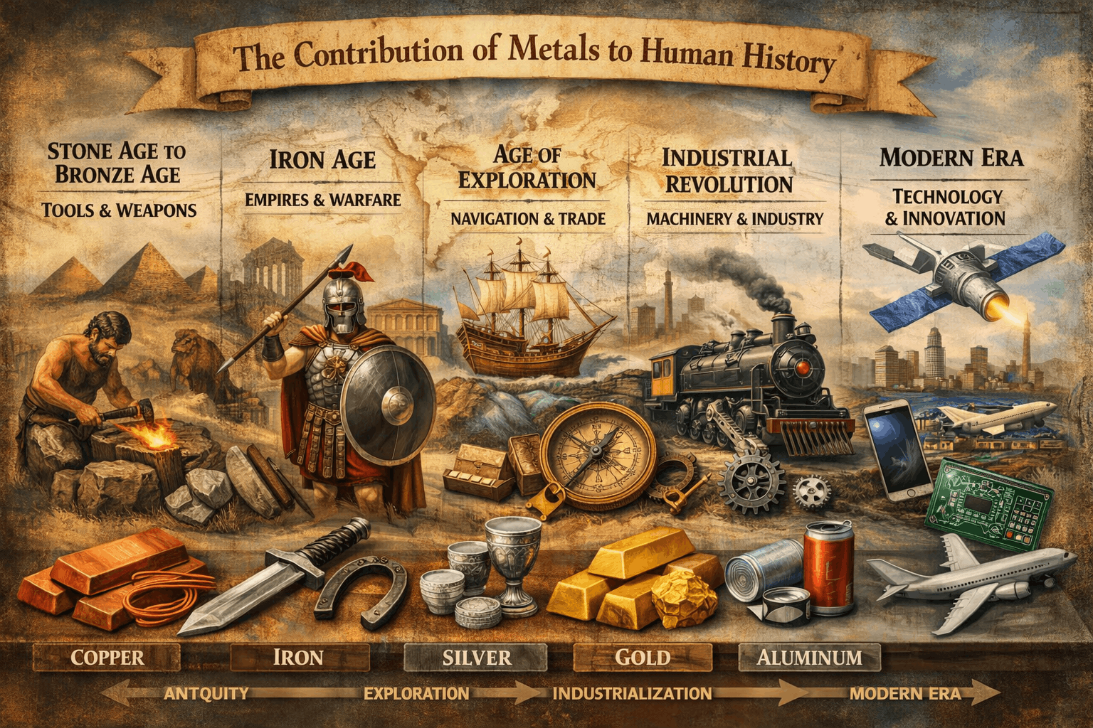 Metals: The Forces That Forged Human Histor